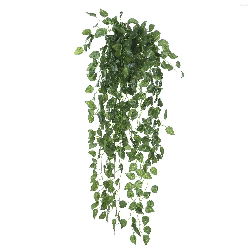 Dekorativa blommor 1 PC Konstgjorda växter Vines Grönska rotting Fake Hanging Plant Faux Vine For Wall Inomhus