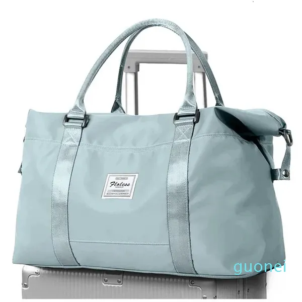 Designer - Borsone da viaggio Borsone da viaggio Tote sportivo da palestra Spalla da weekend Borsone da notte per donna con manica trolley pieghevole