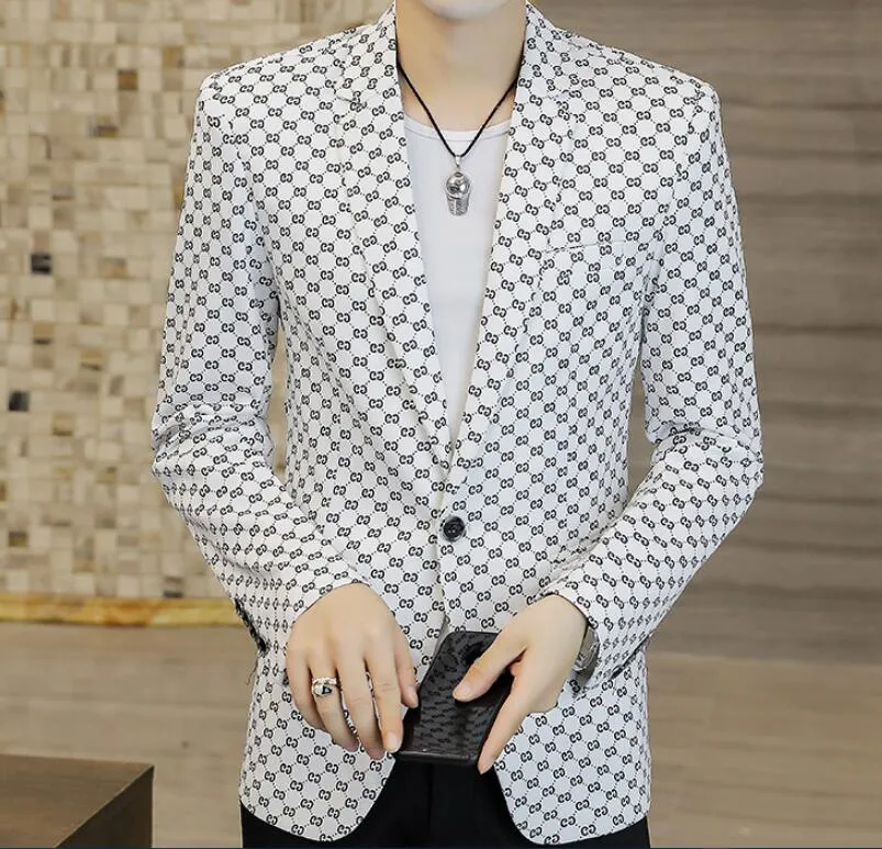 designer fashion mens suit blazer jacket men stylist letter long-sleeved casual party wedding blazer hoodie autumn and winter style