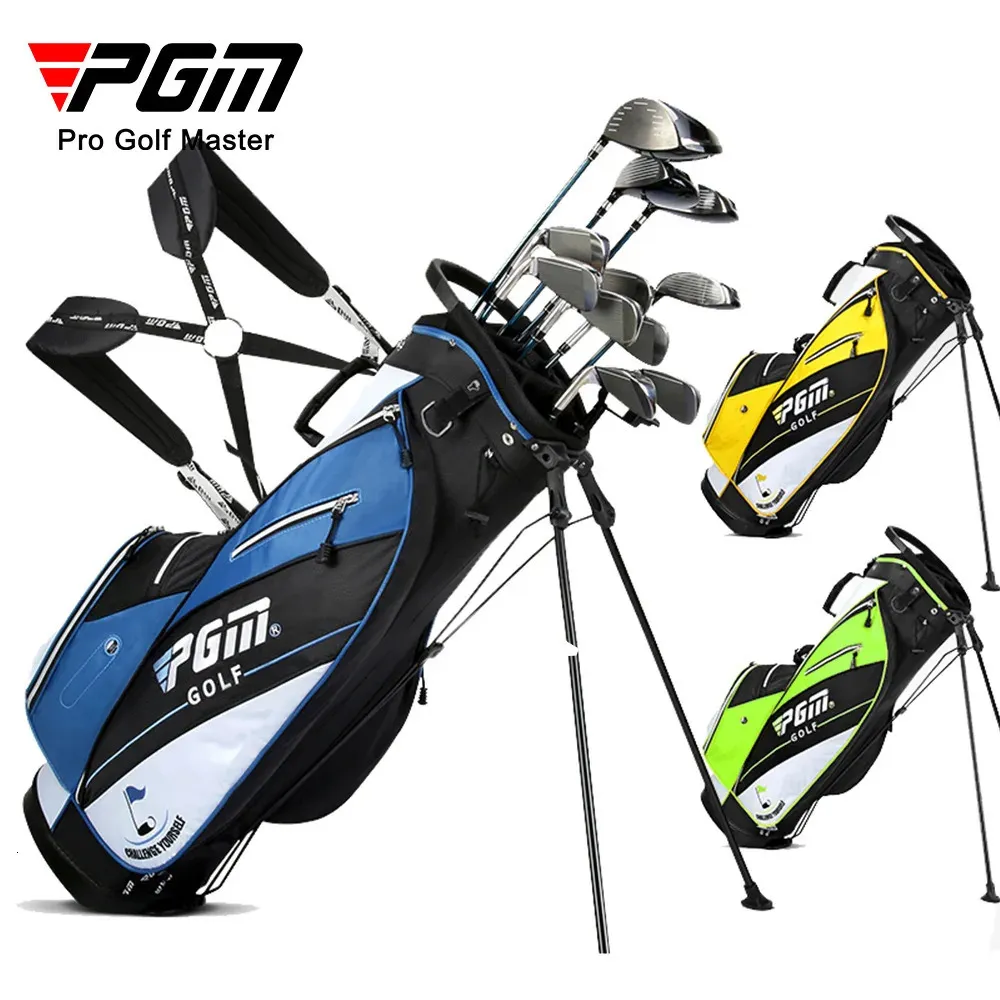 PGM Golf Bag Waterproof Men Caddy Cart Tripod Rack Stuff Women Bracket Gun Stand 14 Sockets QB026 240104