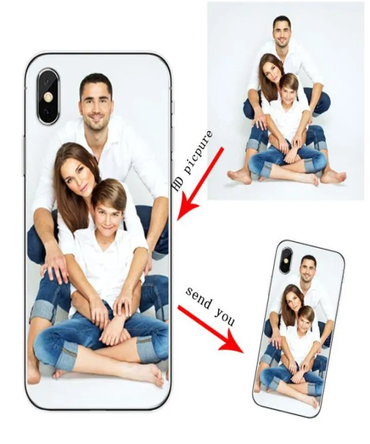 Coque de téléphone en Silicone souple TPU personnalisée Po pour IPhone SE 6 6 Plus 7 8 Plus coque de téléphone personnalisée pour IPhone X XS XR Max 11 PRO Max7853325