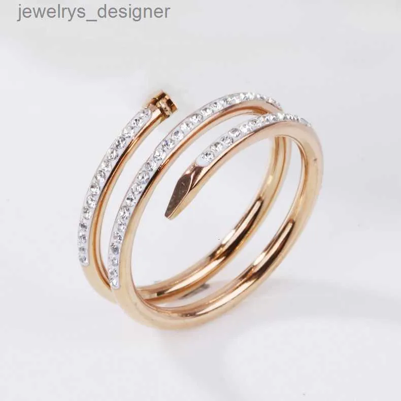 Дизайнерское кольцо Love, ювелирные изделия, мужские кольца, серебряные обручальные кольца с бриллиантами, дизайнерские кольца для женщин, муассанит, золото для ногтей, ювелирные изделия с клевером, свадебный набор, подарок
