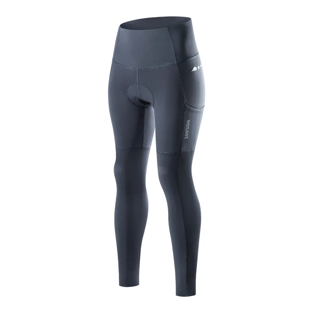 WOSAWE pantalons de cyclisme pour femmes pantalons de cyclisme de montagne Anti-transpiration 5D anti-dérapant rembourré Gel course pantalons de vélo collants 240104