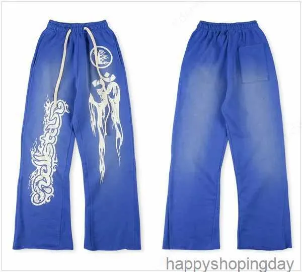 HellStar Bluet Designer Bluzy Bluzy Portret High Street Tide Hip Hop zagęszczony Athleisure Ręcznie Malowane kieszenie Women Swatery Hooda 01K237