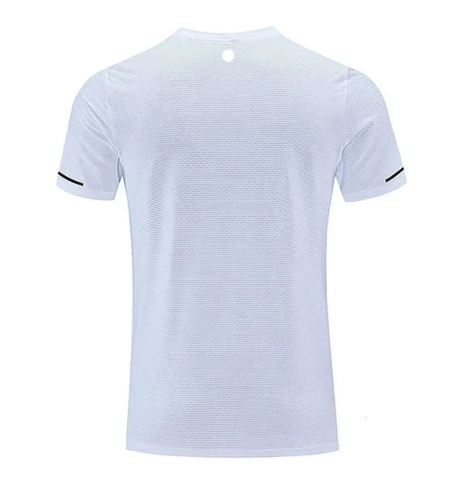 LL-R661 Hommes Yoga Outfit Gym T-shirt Exercice Fitness Wear Sportwear Entraînement Basketball Course Glace Soie Chemises Extérieur Tops Manches Courtes Élastique Respirant356643