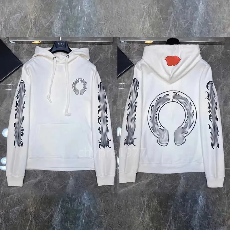 Designer hoodies met rits jassen Winter sweatshirts harten hoodie Ch lange mouwen Jas losse katoenen jas Hoody Heren Dames hiphop streetwear kleding