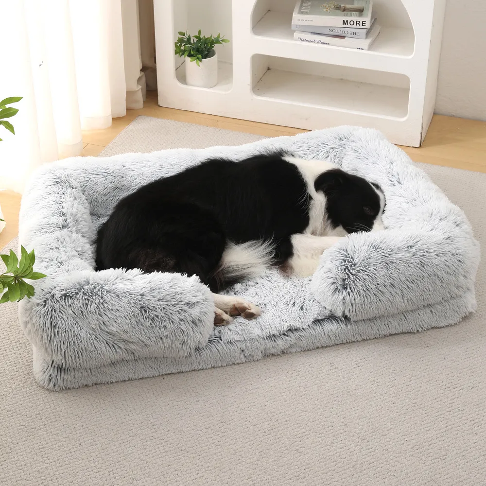 الكلب كات كينيل أفخم مستديرة الكلب الكلب سرير الشتاء الحيوانات الأليفة