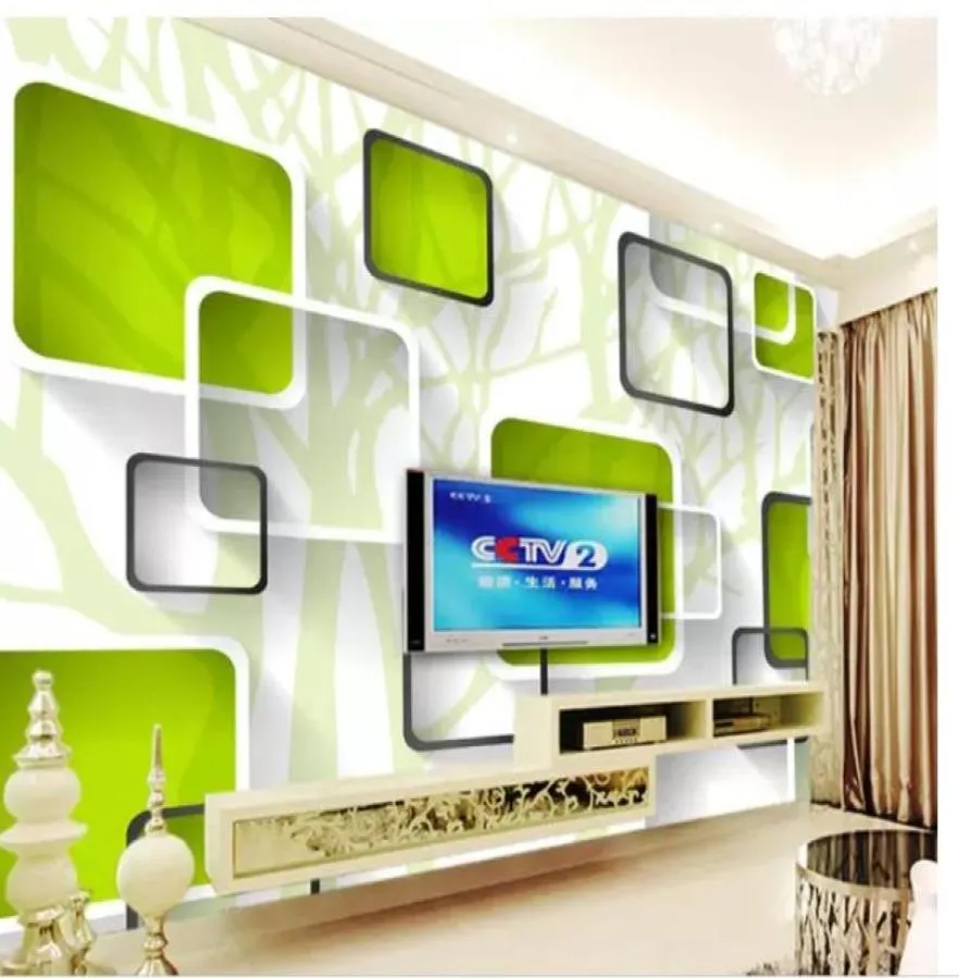 Woods Spring 3D TV Tła Ściana Mural 3D Tapeta 3D Papiery ścienne dla telewizora 6025015