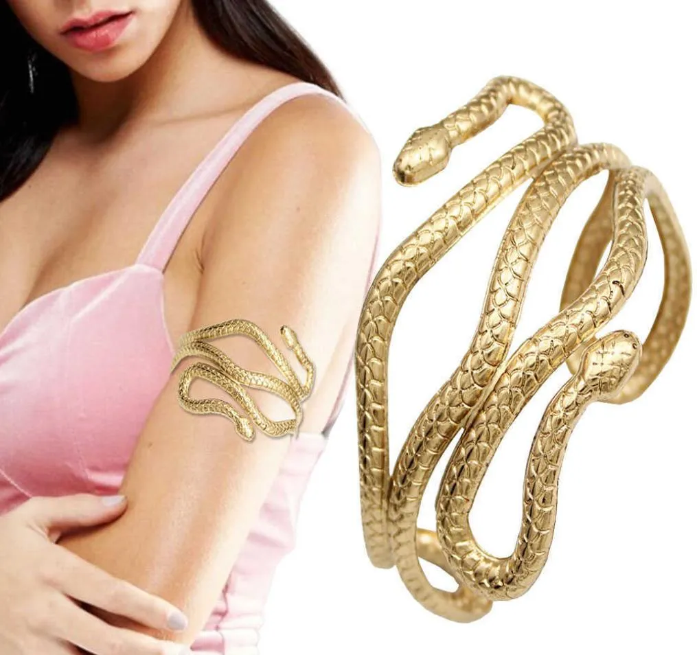 Retro Gold Griechisch Römisches Lorbeerblatt Armband Armband Oberarm Manschette Armbinde Festival Braut Bauchtanz Schmuck Q071745927691236225