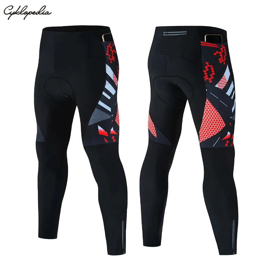 3 Pockets Anti-shock Cycling Pants Mountain Bike Cycling Trousers Anti-sweat 5D Anti Slip Padded Gel Racing Bicycle Pants 240104