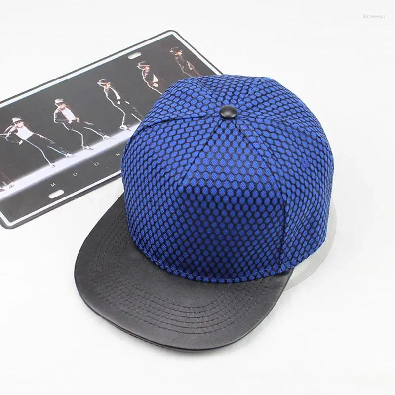 Casquettes de baseball Hommes Femmes Nid d'abeille Mesh Punk Hip Hop Street Dance Réglable Chapeau de soleil Sport Parasol Crème solaire Bord en cuir Casquette de baseball W72