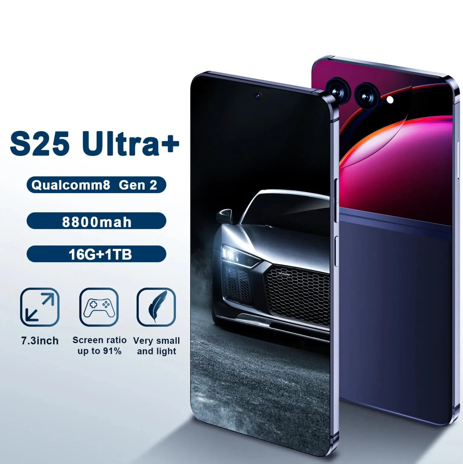 Глобальная Версия S25 Ultra Планшетный Смартфон Qualcomm8 Gen 2 16 ГБ + 1  ТБ 8800 МАч 48 + 72MP 4G/5G Сетевой Мобильный Телефон Android Мобильный  Телефон От Zzyxdzswyxgs, 15 407 руб. | DHgate