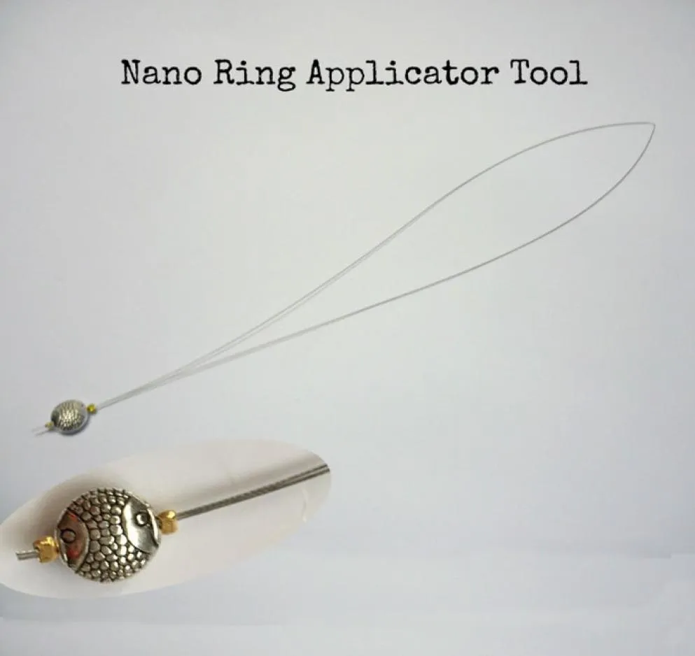 10ユニットナノリングスレッカープル融合ナノリングツールスタインルフュージョンチップヘアのヘアアプリケーター7300640