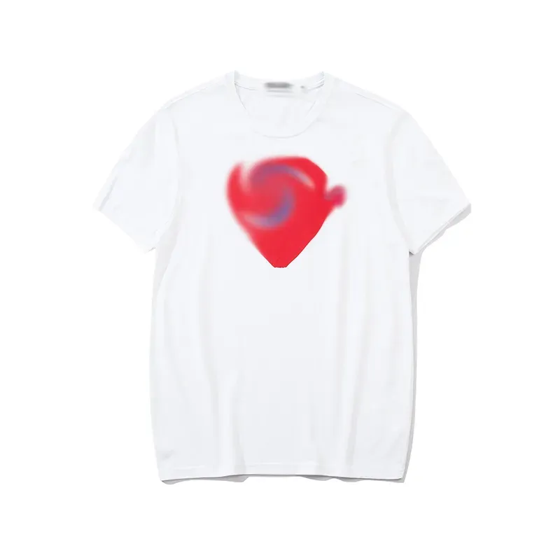 Mens T Shirt Classic Love Tee Casual Womens Shirt Breattable Tees Heart Print Japan Style