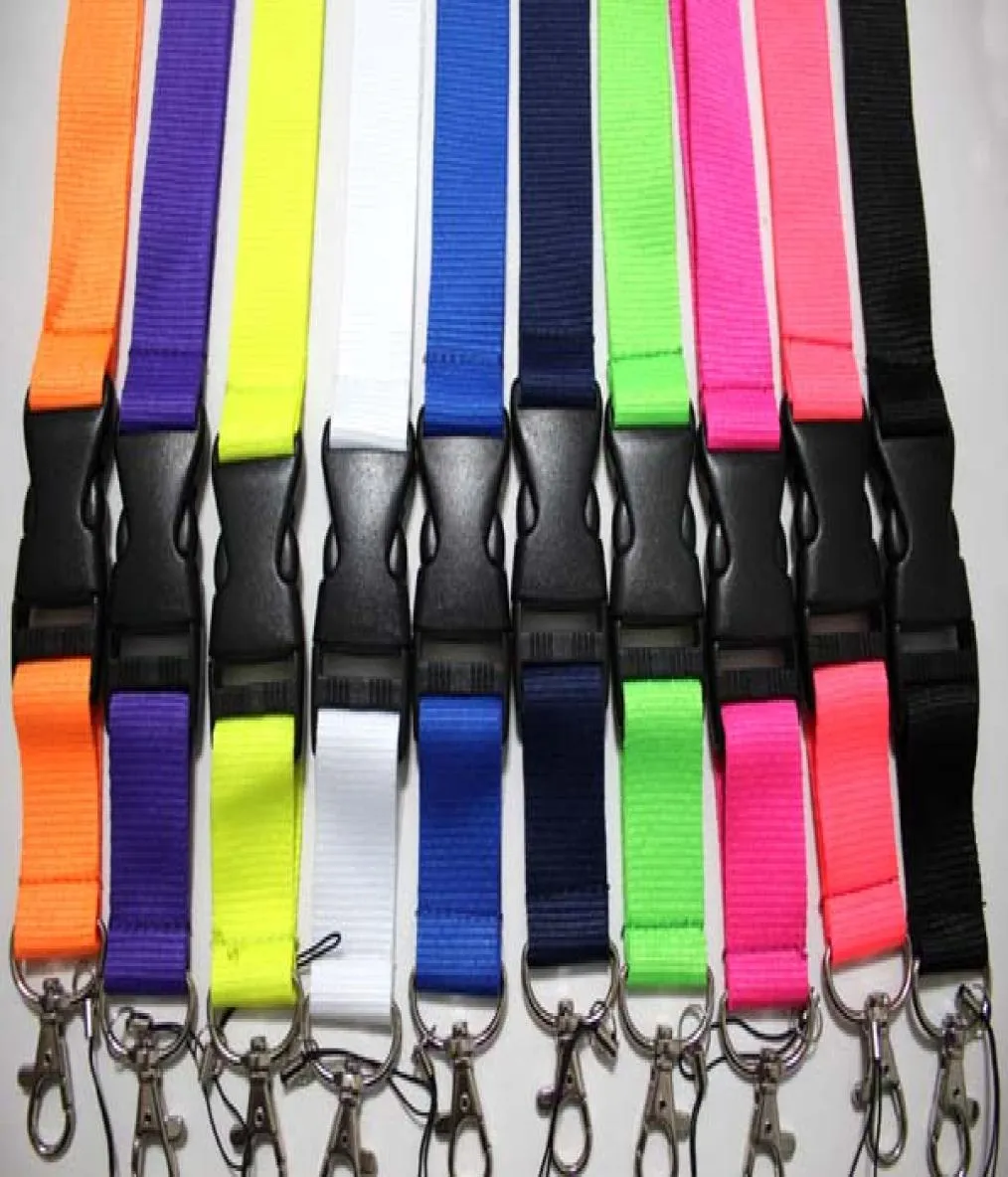 Nieuw Hele 200 stks Lanyards Afneembare ID Badge Houder Diverse Kleuren Gloednieuw7551620