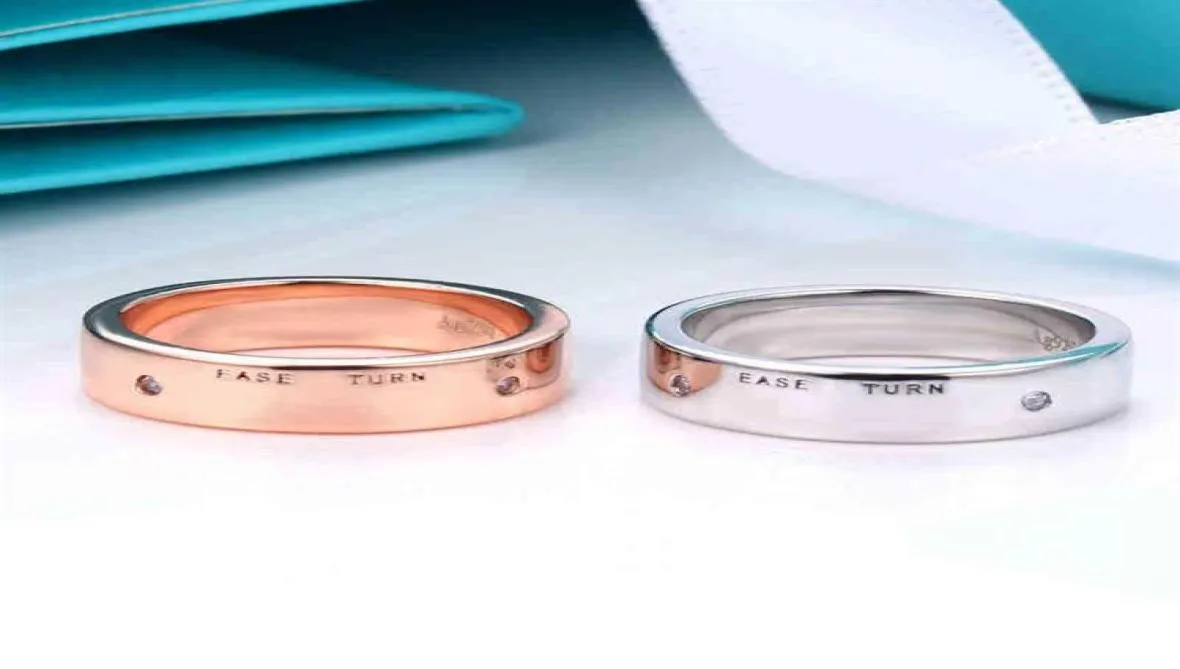 Gold rings Original Lovers Love Rose Ring platinum For for boys and girls gift rings for lovers Y97323j2309057