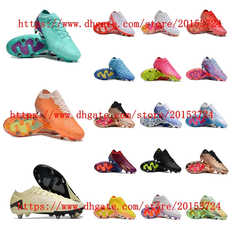 رجال كرة القدم أحذية Zoomes vapores xves elitees Proes-SG Cleats Boots Boots Scarpe Calcio Green Black