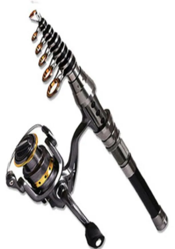 15m24m Telescopic Fishing Rod Combo and Fishing Reel Full Kit Wheel Portable Travel Fishing Rupp Spinning Rod Combo9317721