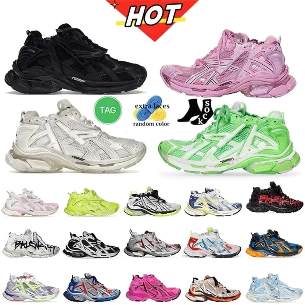 Casual schoenen van topkwaliteit Triple S 7.0 Runner Sneaker Heetste nummers 7 Tess Gomma Paris Speed Platform Mode Buitensporten