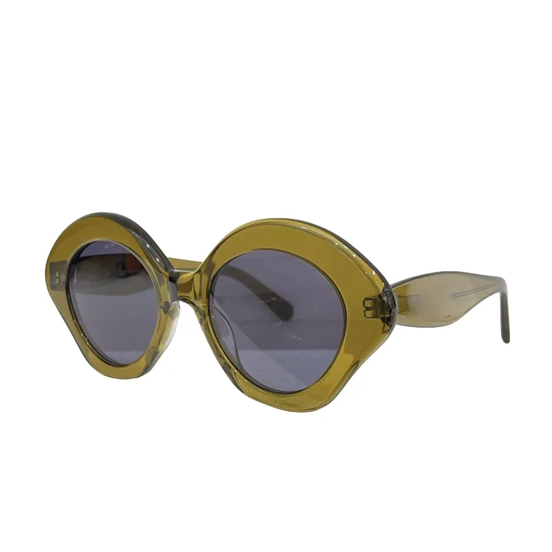 Luxurys Designer Sunglasses Glasses Acetate Butterfly Large Frame Black Lens Frame LW40125U Brand Womanブランド保護マスクYellowLuxurysデザイナーサングラス