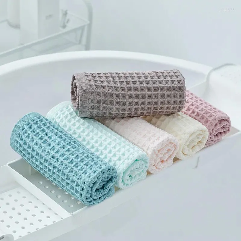 Towel Lightweight And Easy To Dry Adult Bath Soft Super Absorbent Pure Cotton Honeycomb Grid