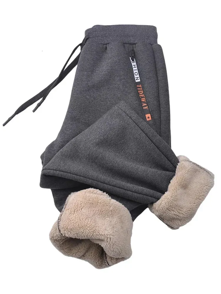 Winter Thick Warm Fleece Sweatpants Men Joggers Sportswear Casual Track Pants Plus Size 6XL 7XL 8XL 240103