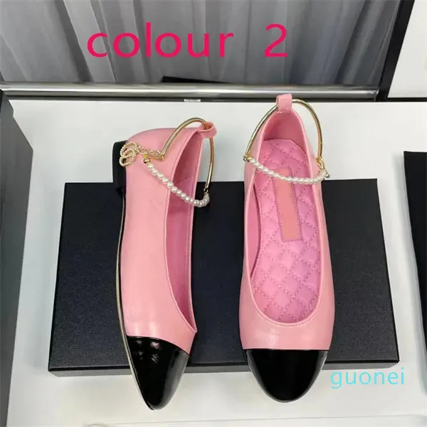 Chaussures habillées Chaussure de ballet printemps automne perle chaîne en or mode chaussure de bateau plat dame paresseuse danse mocassins femmes noires chaussures taille 34-41-42