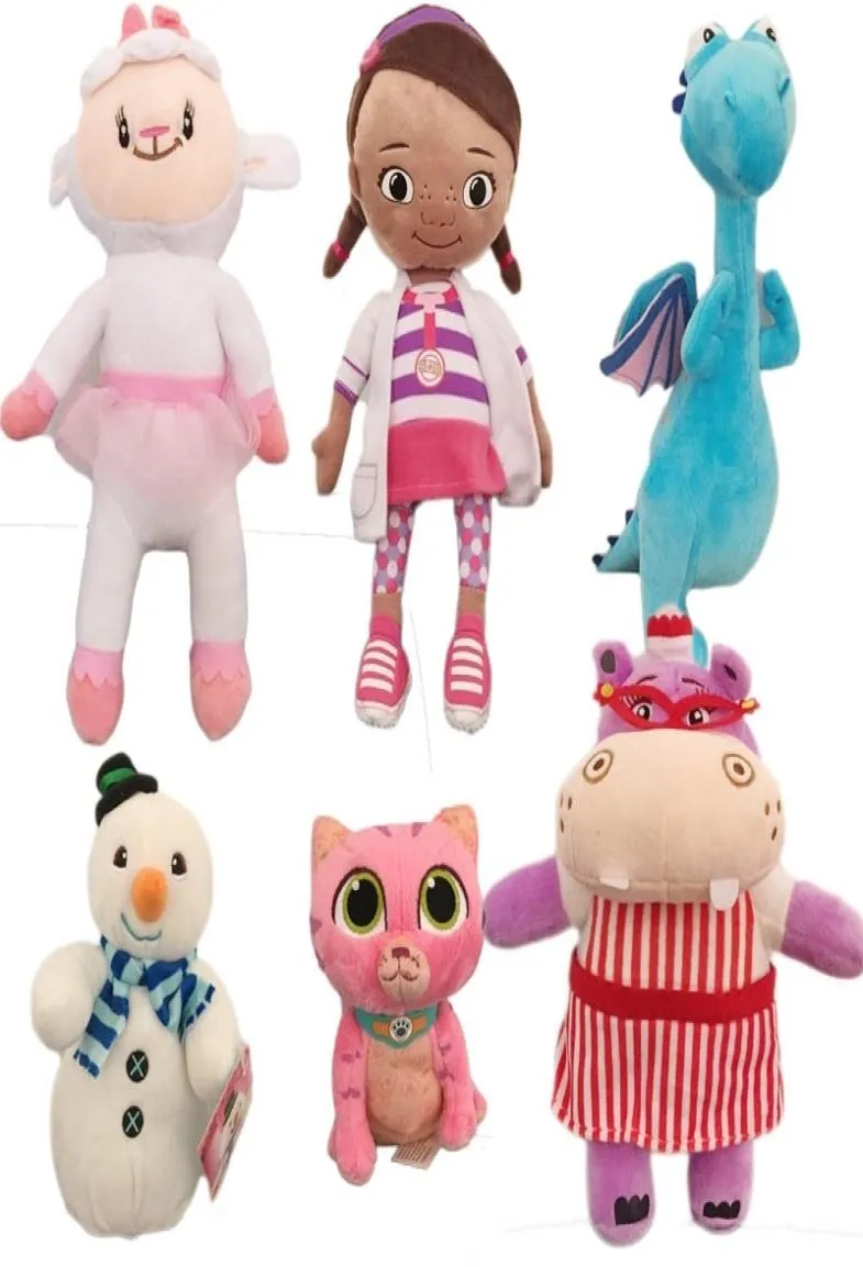 Doc Plush Toysdottie Girl Lambie Sheep Dragon Cat Hippo Soft Baby Doll for Kidsギフト2012093211752