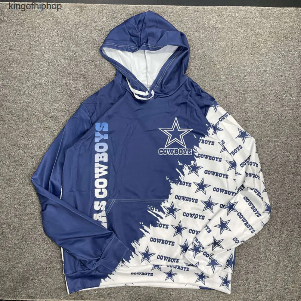 Męskie bluzy rock hip hop blumie sportowa odzież amerykańska kowbojska drużyna rugby z kapturem z kapturem z kapturem z kapturem drukowana ulica spersonalizowana ulica taniec pullover sportowy m.