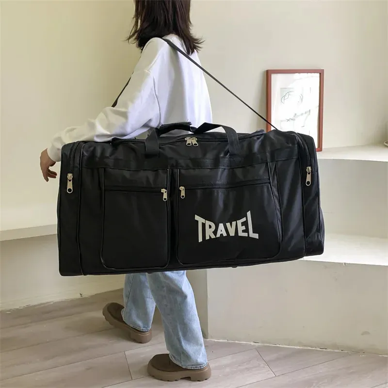 Travel Bag Foldable Large Capacity Waterproof Business Sports Handbag Wear-Resistant Portable Multifunction Duffel Bags Y36A 240103