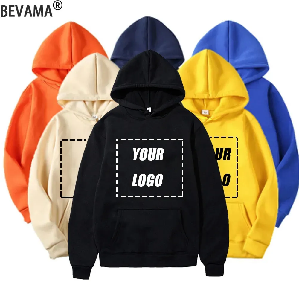 Custom Hoodie Sweatshirts Men Design Your Fleece Hooded Clothes Women Harajuku Outerwear Y2k Plus Size Hoody 4XL 240104