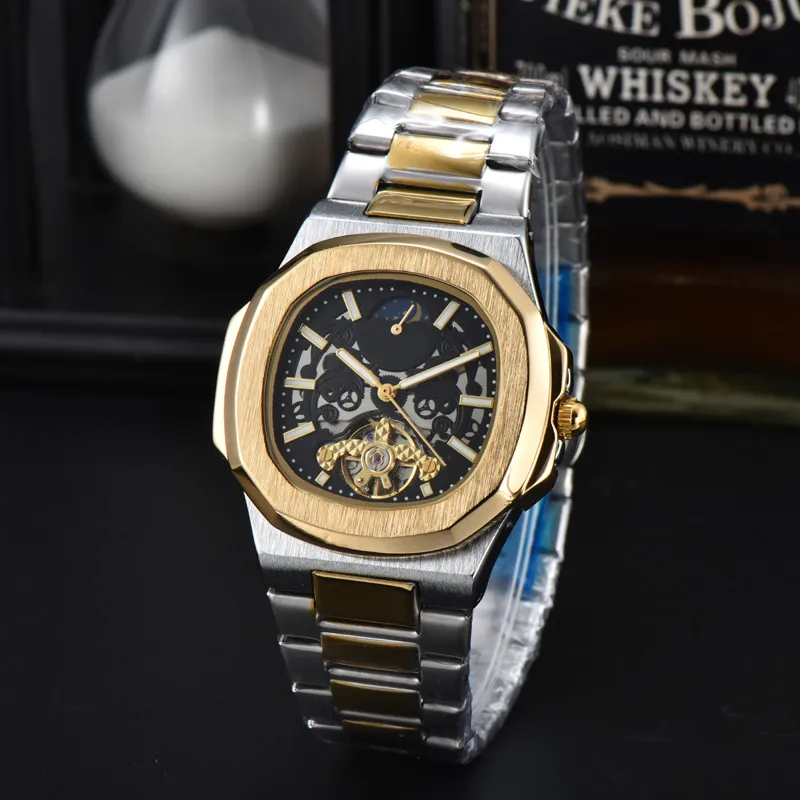2024 MENS Titta på Automatic Machinery Wristwatch Sapphire Classic Fashion rostfritt stål Vattentät klockband Luxe Wristwatch Ph00