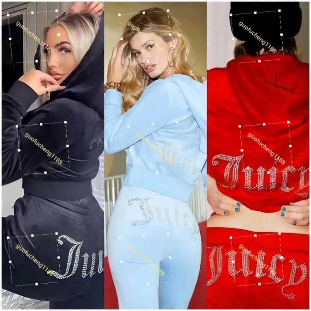 Pants 3A Women's Two Piece Pants Women's Juicy Tracksuits Spring 2023 juicy Coutoure 2piece Set juicy coutoure tracksuit Velvet Sweatsh