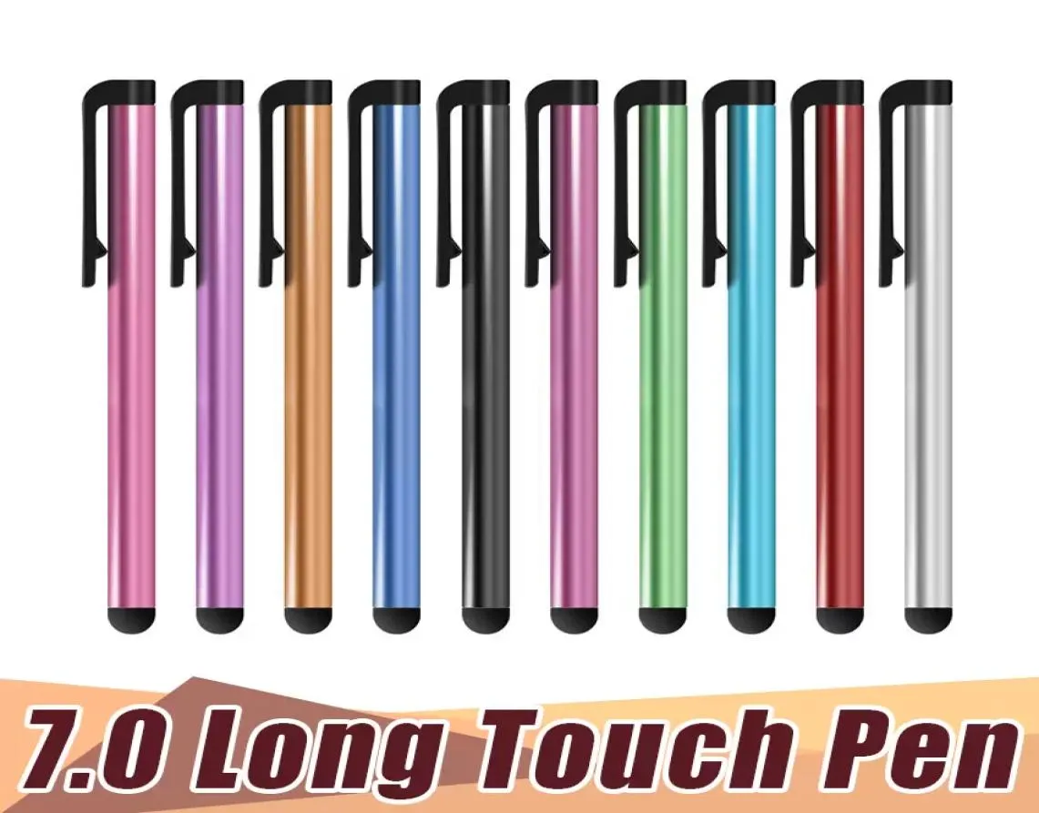 1000pcs Universal Capacitive Stylus Pen Touch Screen mycket känslig pennor 70 kostym för Samsung -surfplatta PC -mobiltelefon7547591