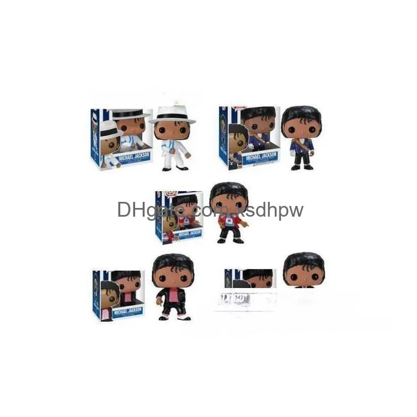 Figurines de jouets d'action Pop Michael Jackson, modèle de décoration fait à la main, poupée 22 23 24 25 26 T230607, livraison directe, jouets cadeaux Dhhos