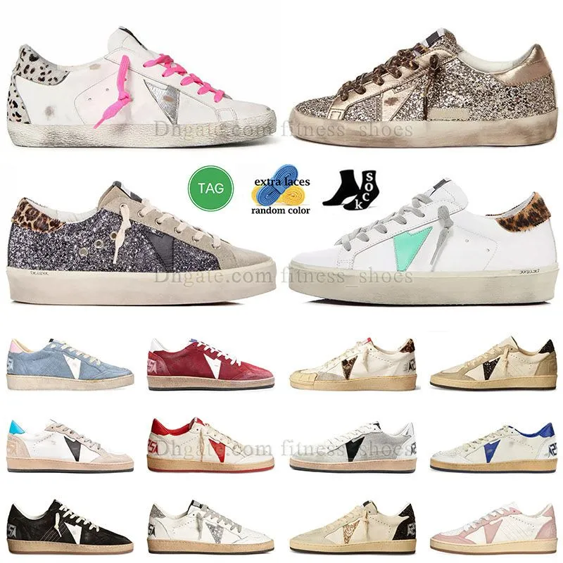 2024 Freizeitschuhe Goldens Goode Star Italien Marke Sneakers Super Hi Ball Star Luxus Dirty Pailletten Weiß Do-old Dirty Designer Schuhe Loafers Trainer Große Größe Eur 46 12