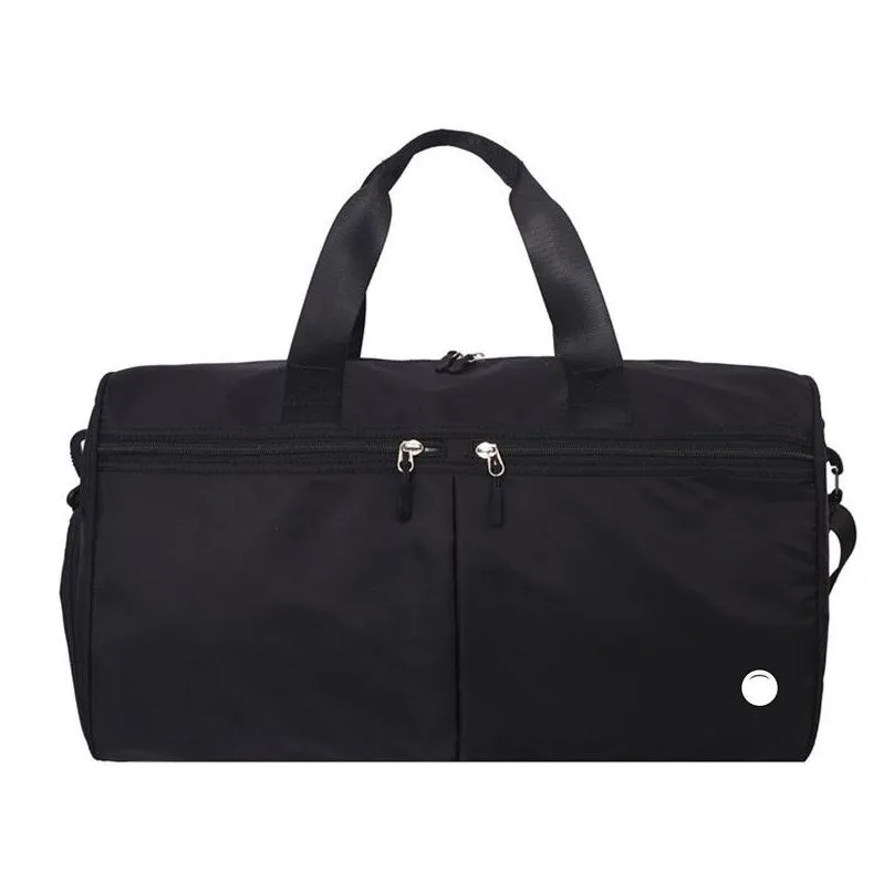 Utomhuspåsar ll nylon duffel förvaring yoga gym stor unisex rese vattentät avslappnad strandövning lage väska 5 färger ll897 dropp deli dhiod