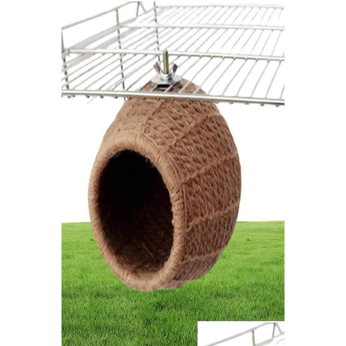 Handmade Bird Rope Perch & Nest - Cozy Bed Toy for Budgies, Parakeets ...