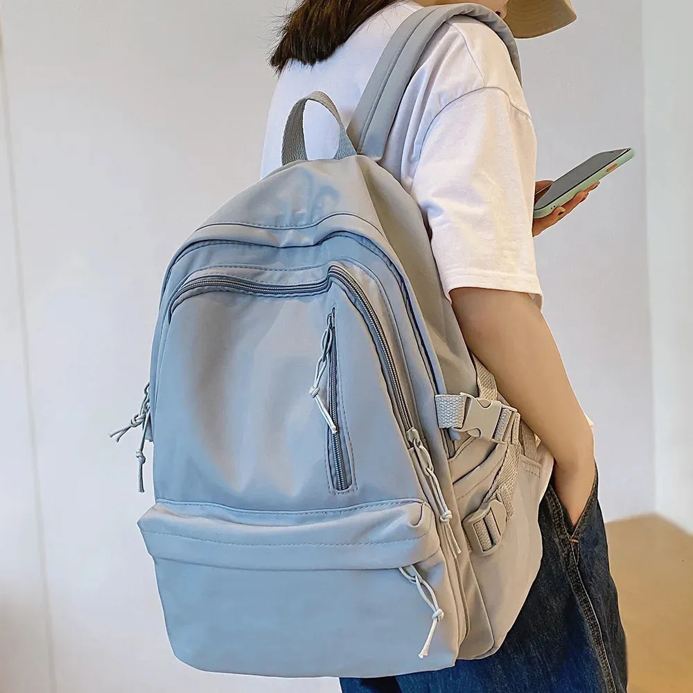 Harajuku tjej mode vattentät väska kvinnor kawaii trendiga college student ryggsäck lady söt skola kvinnlig cool bok 240103