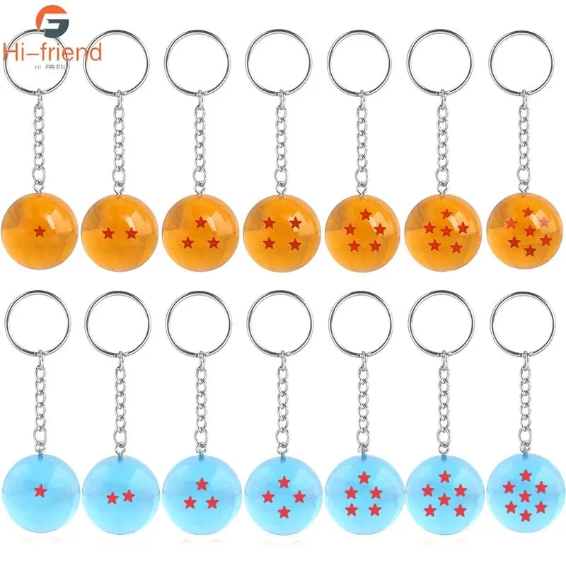 Jóias 14 pçs atacado animação z 712 estrelas chaveiro esférico metal pingente fãs presente favoritos chaveiro saco carro jóias