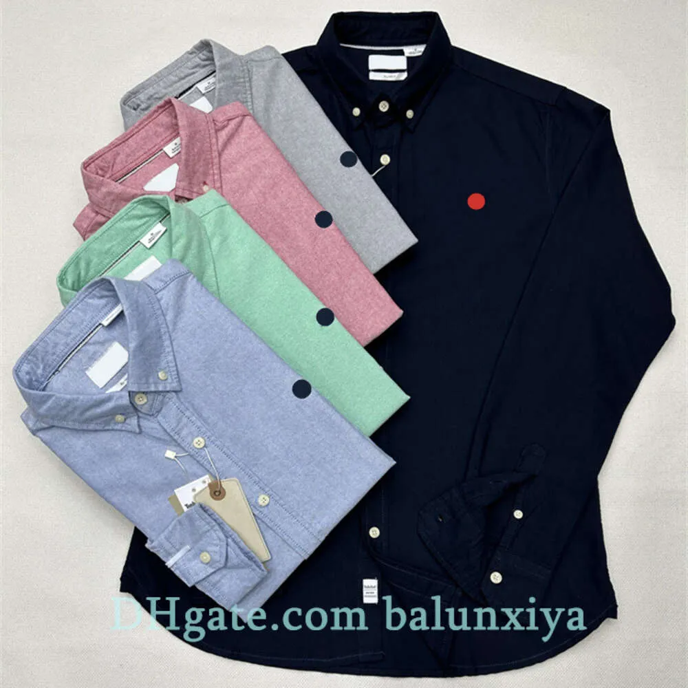 Mens Casual Shirts Spring and Autumn Handsome Slim Fit Shirt Quality Business American Casual Shirt Fashion Shirt Solid Color Brodery Blus Designer Shirt Tee 1