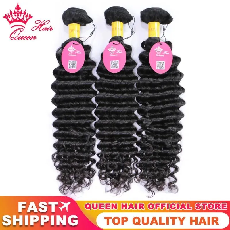 Trames Péruviennes Vague Profonde Cheveux Bruts Bundles Top Qualité 100% Cheveux Humains Weave Bundles Deal Couleur Naturelle Raw Virgin Vendeurs Queen Hair Off