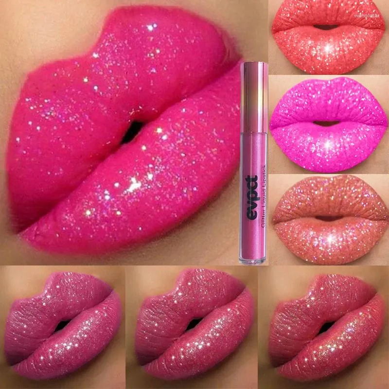 LIGIS LISS 15 Kolory Sexy Shimmer Diamond Glitter Matte Liquid Lipstick Długotrwałe wodoodporne makijaż z Pearl Velvet Lipgloss