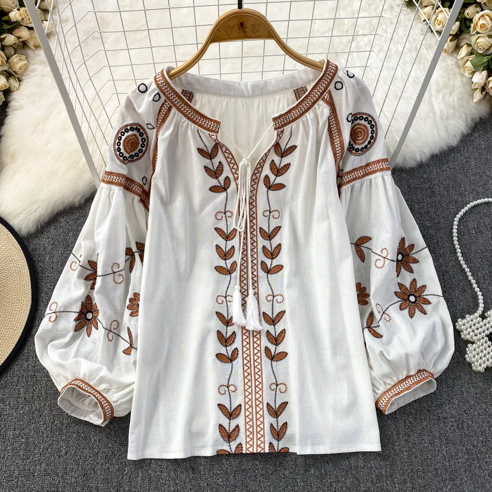 fetico【フェティコ】FLORAL EMBROIDERED BLOUSE mame - FETICO FLORAL EMBROIDERED BLOUSE 専用出品の通販 by