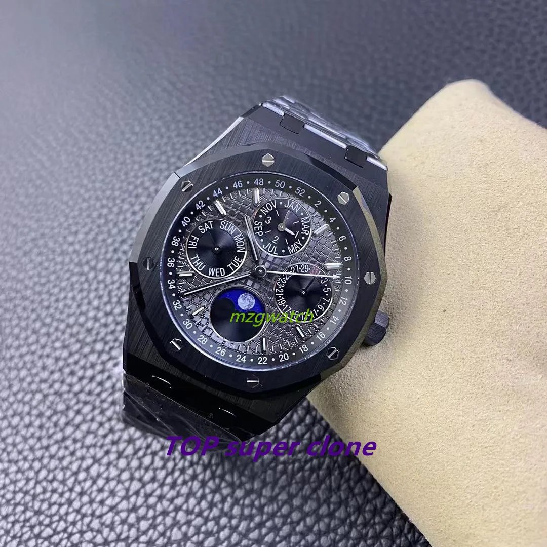 APSF watch 26579 Mechanical 5134 movement Diameter 41MM Ceramic case Lunar phase function Sapphire crystal glass