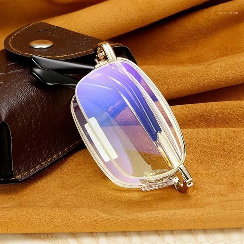 Повседневный стиль, складные очки для чтения, мужские и женские складные очки для дальнозоркости, брендовые дизайнерские портативные очки для дальнозоркости, мужские 6441247R