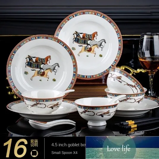 Rice China Dinnerware Bone China Bowls Set Elegant Ceramic Dishes