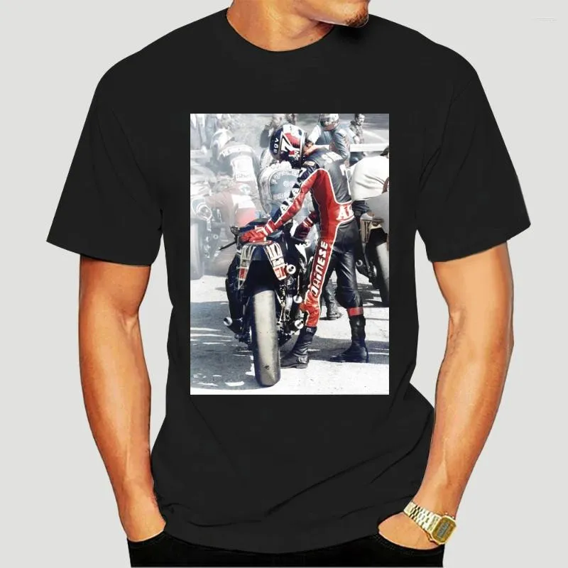 Мужские футболки Kaus Lucu Barry Sheene 1980 Lengan Pendek Pria Motorrad 2987X