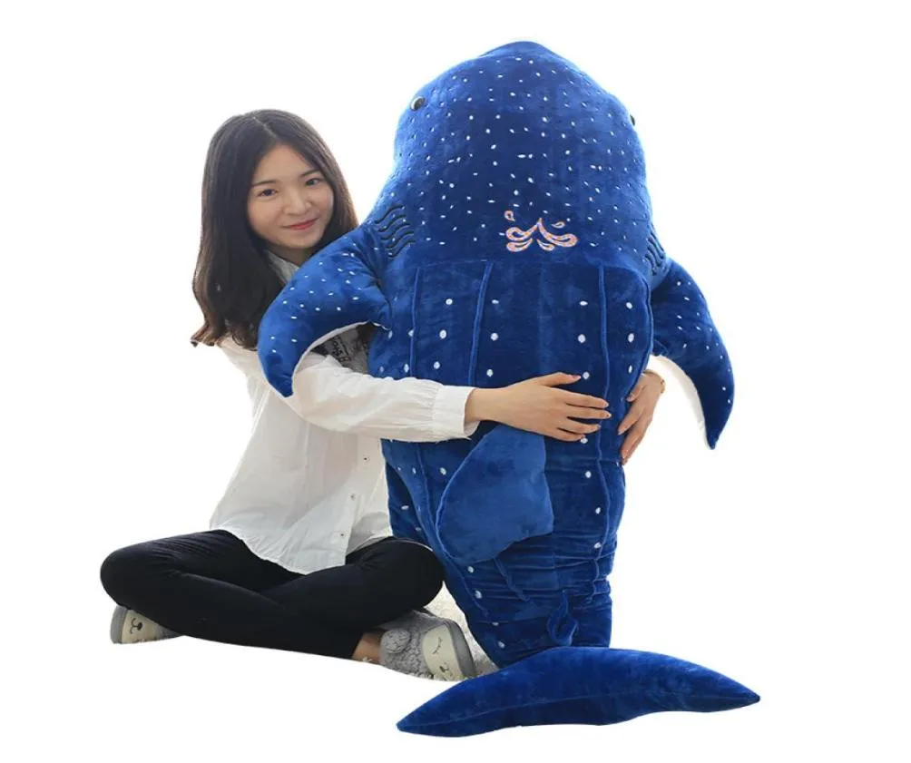 Giocattolo gigante della peluche della balena animale Grandi animali marini farciti che abbracciano il cuscino Giocattoli della balena per il regalo dei bambini 100 cm 120 cm 150 cm DY504441482805