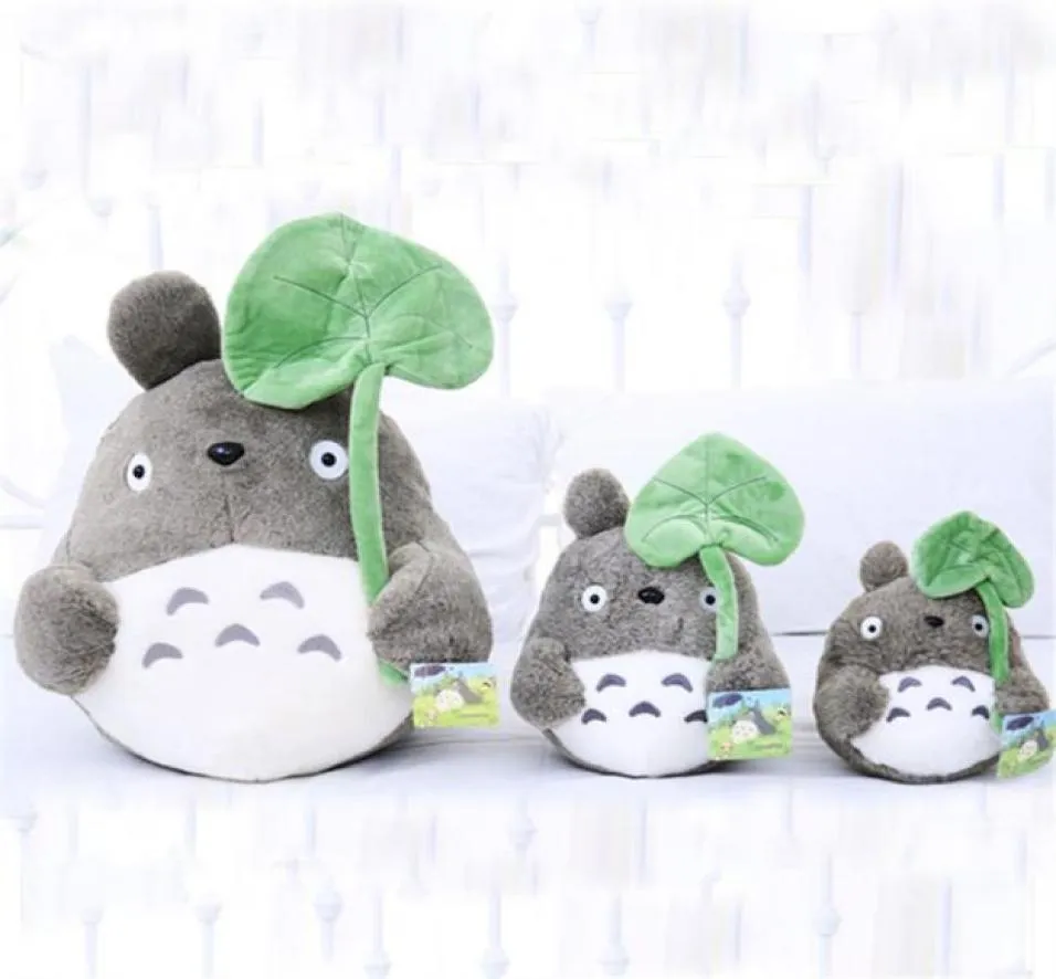 20cm kreskówek film Soft Totoro Pluszowa zabawka Śliczna wypchana lotos liść totoro dla dzieciaków dla fanów 5633621